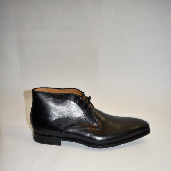 New! MAGNANNI Leather Chukka Boots Black 22421 Size 8.5 M DD284 main image 2